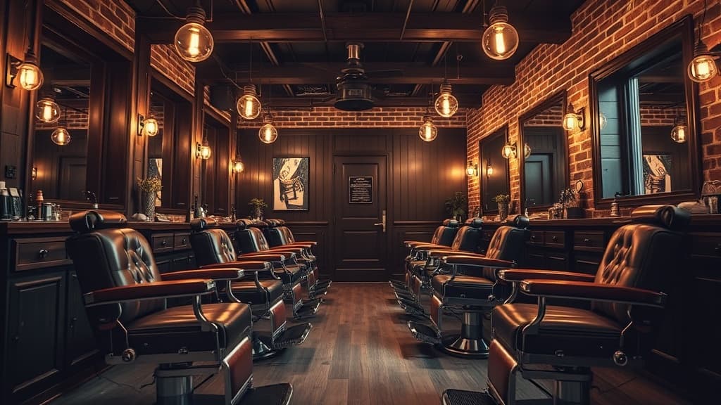 Luxe Cuts barbershop interior
