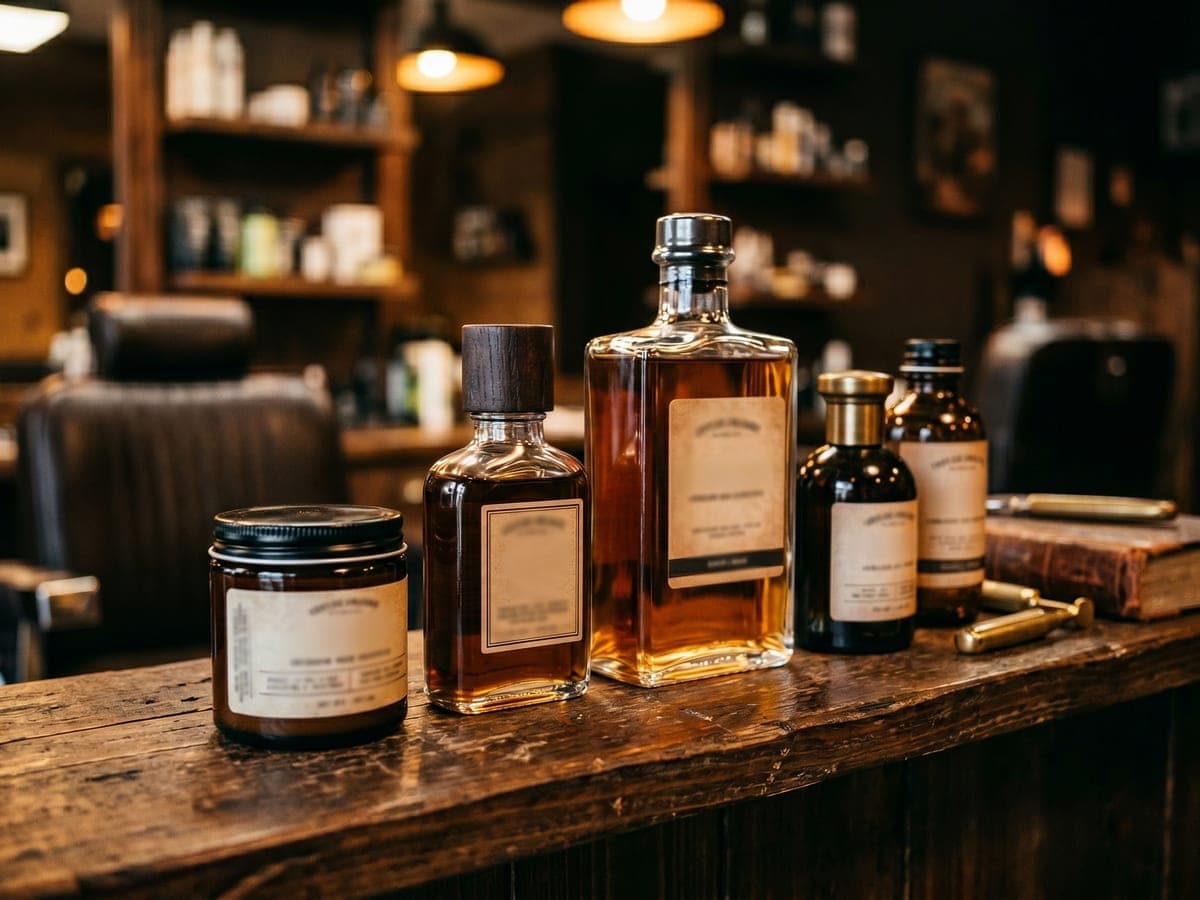 Premium grooming products on the shelf